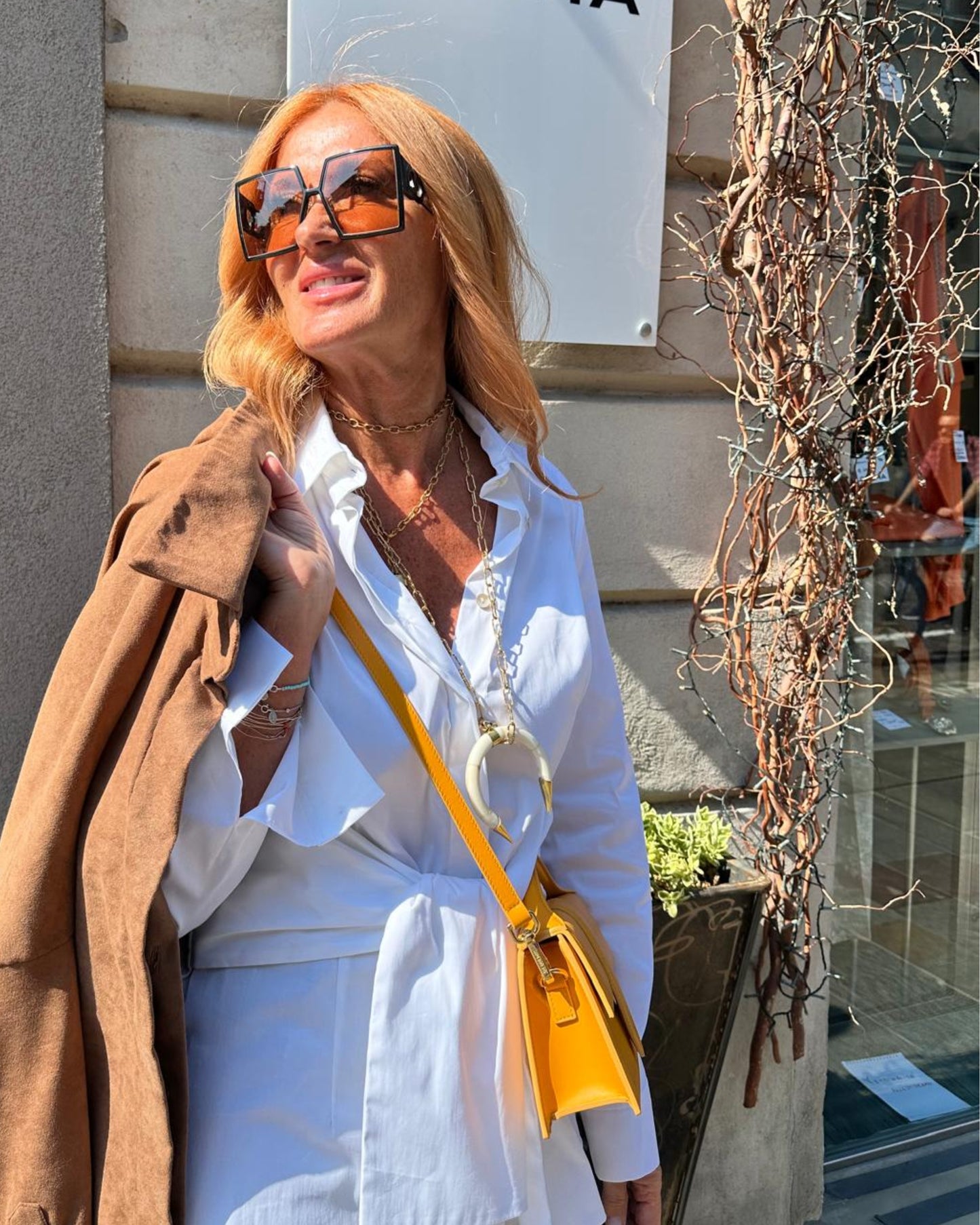 Camicia bianca elegante donna luxury made in italy - Gemma Bergamo