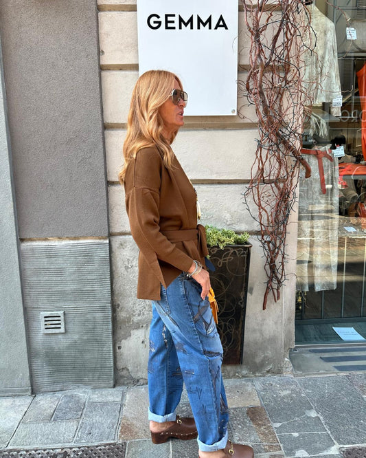 Cardigan Fiocco in Lana – Eleganza e Comfort Made in Italy